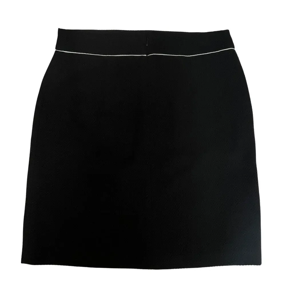 Black Market White House Textured Weave Skirt 8